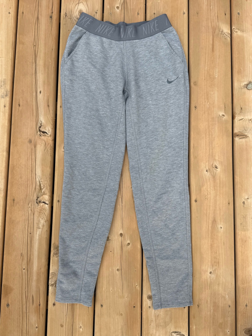 Nike Light Gray Dri-FIT Performance Joggers